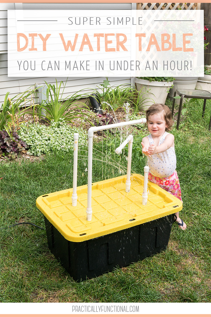 DIY Water Table For Toddlers
 DIY Water Table With Fountains And Sprayers