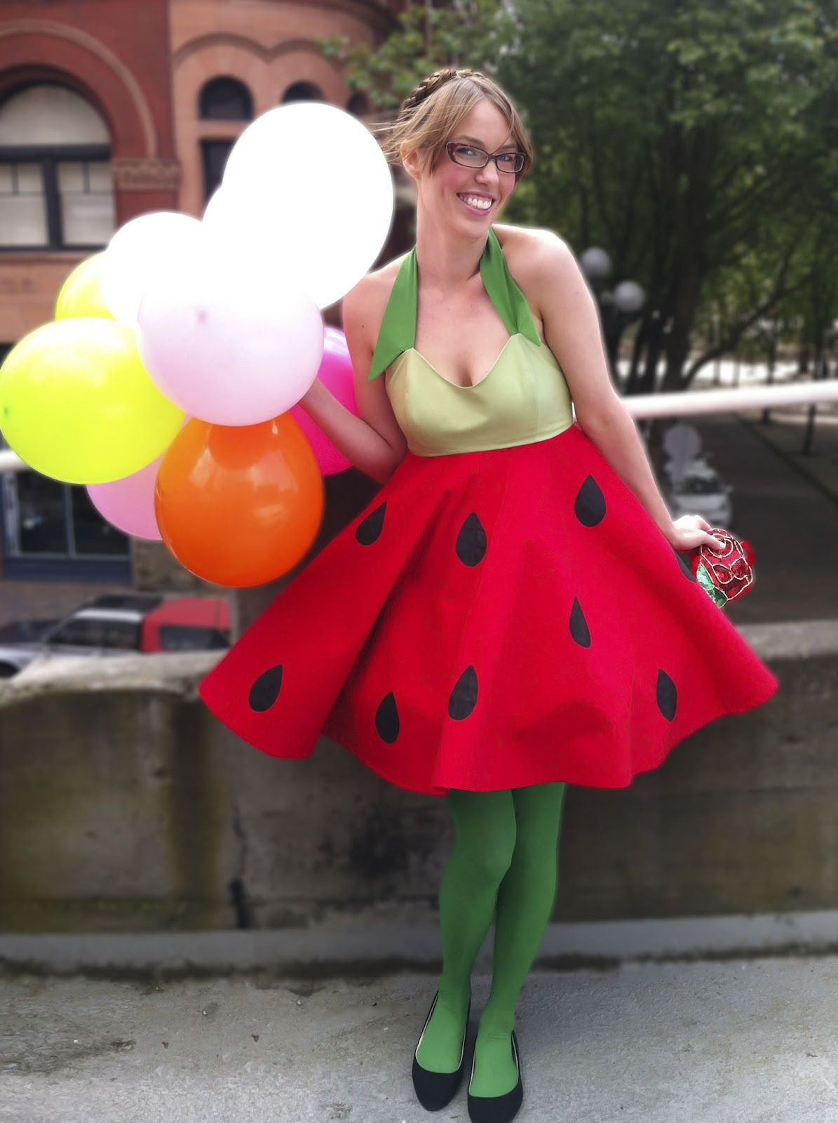 DIY Watermelon Costume
 watermelon costume Fashionable Fruit
