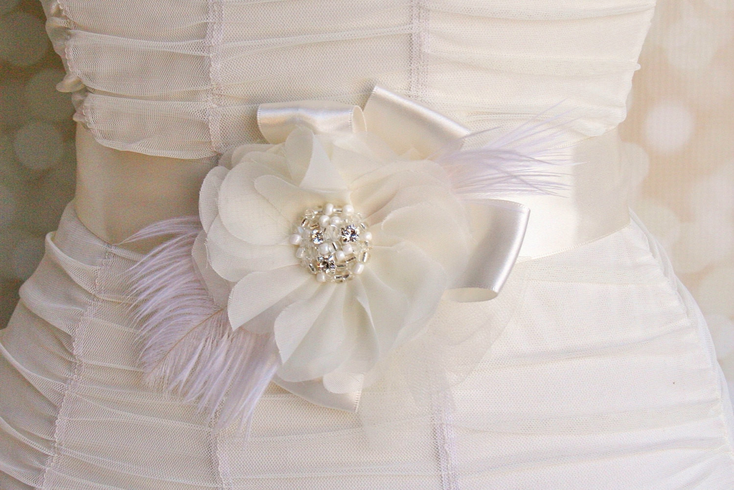 DIY Wedding Belts
 Diy Bridal Sash Belt