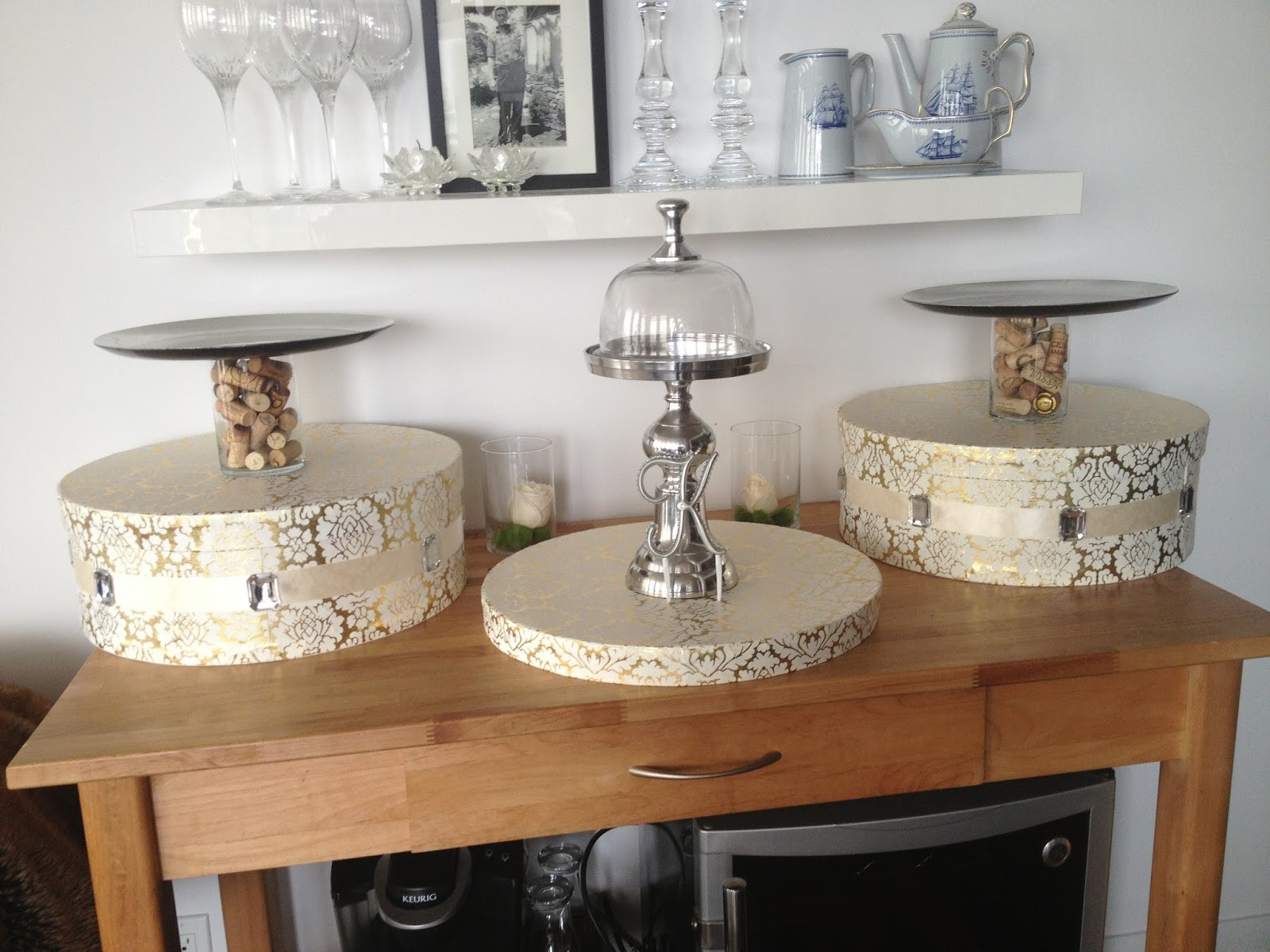 DIY Wedding Cupcake Stand
 Bygone Elegance DIY Cupcake Stand Wedding
