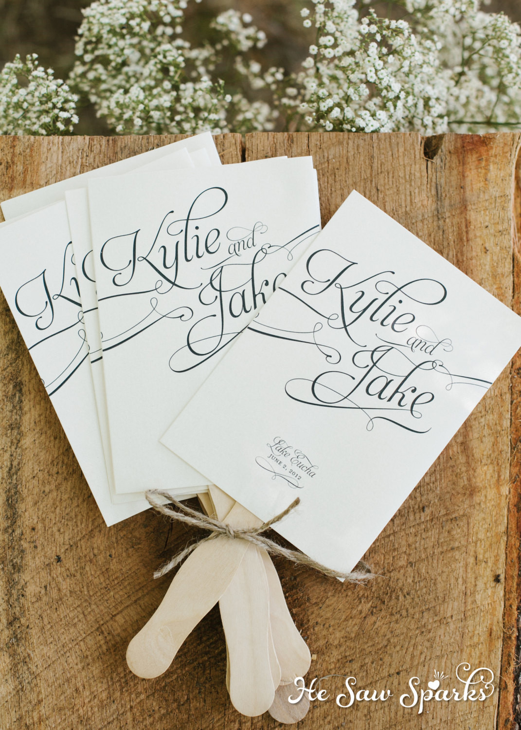 DIY Wedding Fans Programs
 Printable Paddle Fan Program DIY