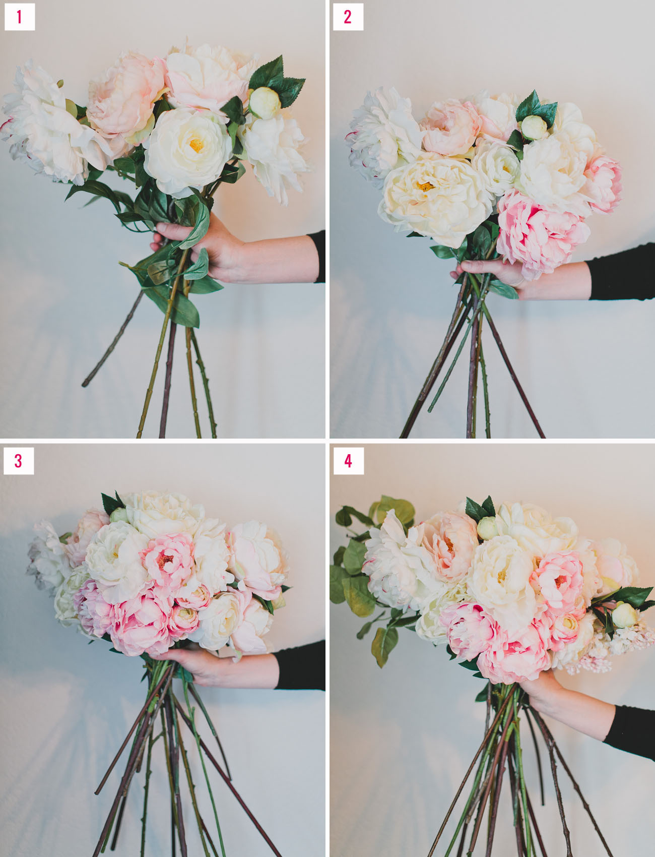 DIY Wedding Flower Arrangements
 DIY Silk Flower Bouquet with Afloral Green Wedding Shoes