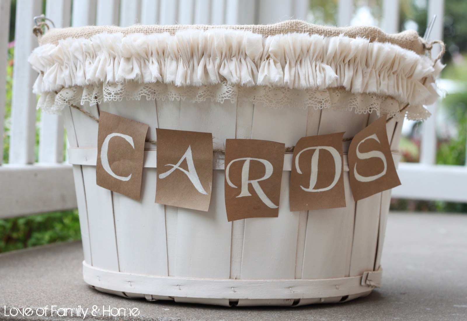 DIY Wedding Gift Baskets
 DIY Wedding Card Basket Love of Family & Home