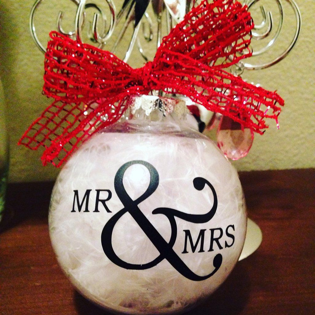 DIY Wedding Gifts For Bride And Groom
 CHRISTMAS Ornament Mr & Mrs Newlyweds Bride and Groom