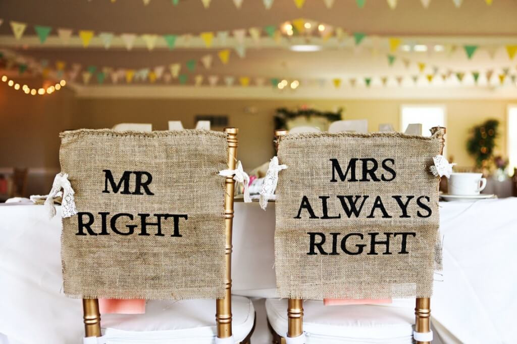 DIY Wedding Gifts For Bride And Groom
 DIY Bride and Groom Wedding Chair Back Decorations
