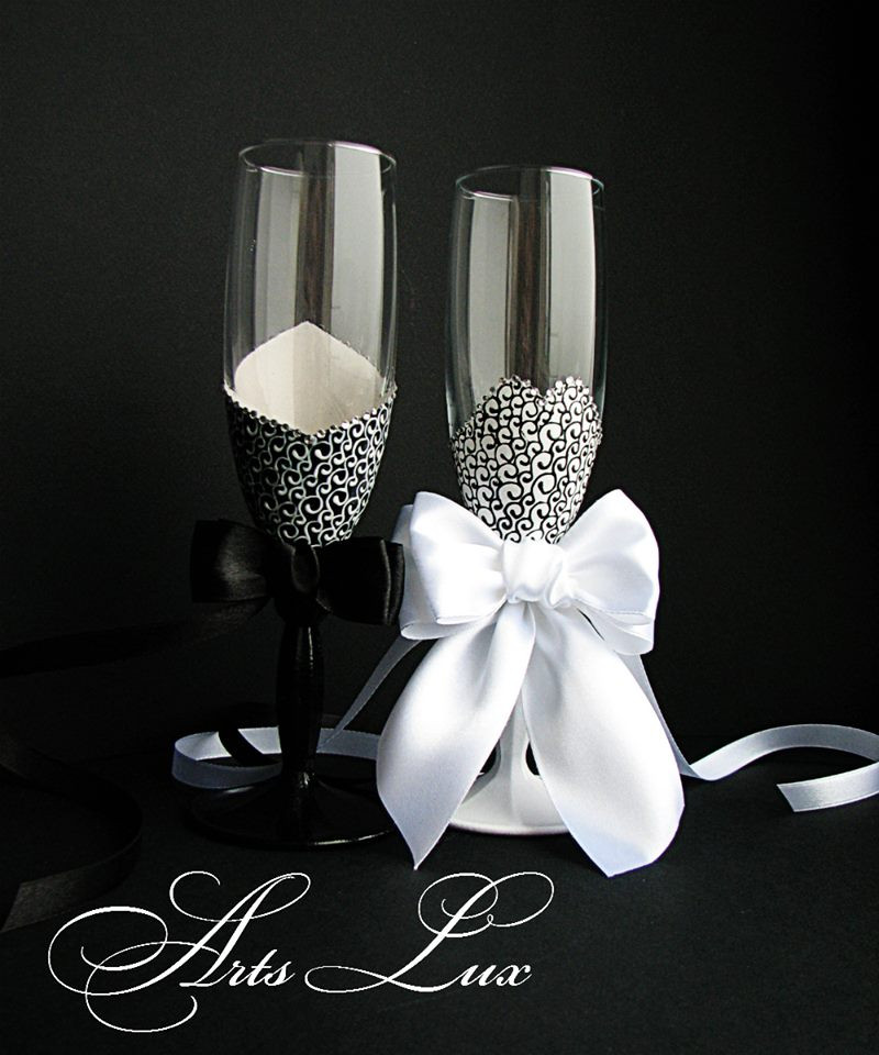 DIY Wedding Glasses
 DIY Wedding Champagne Glasses Ideas