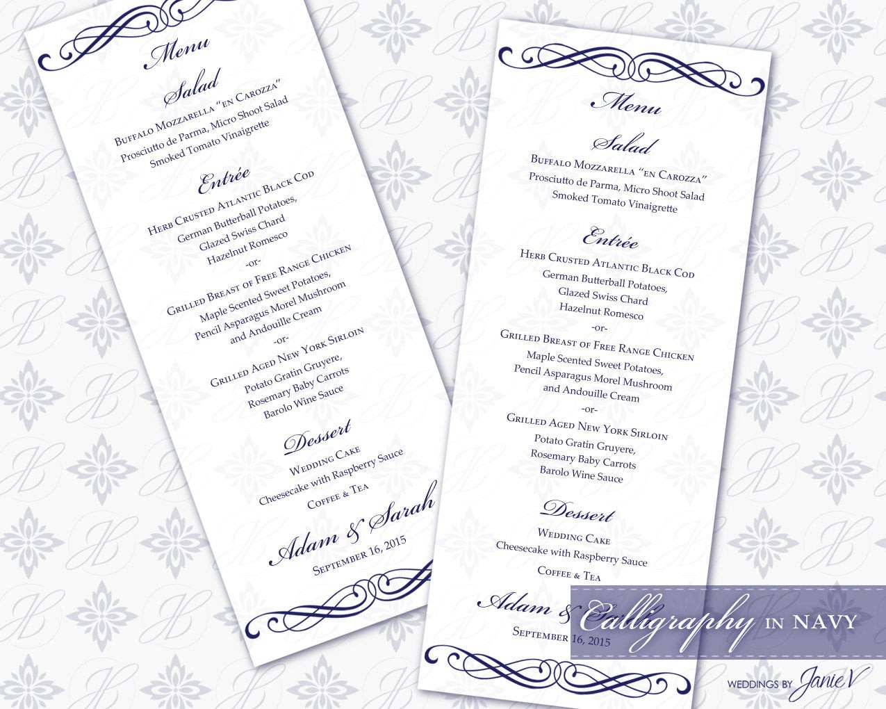 DIY Wedding Menu Template
 DIY Printable Wedding Menu Template Printable Menu tea