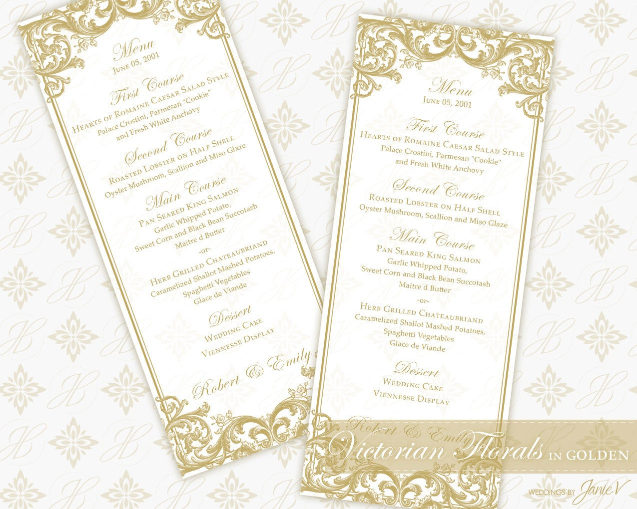 DIY Wedding Menu Template
 DIY Printable Wedding Menu Template Printable Menu tea