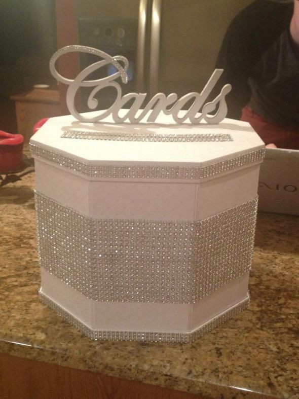 DIY Wedding Money Box
 DIY Cardbox wedding bling cardbox diy purple Cardsbox