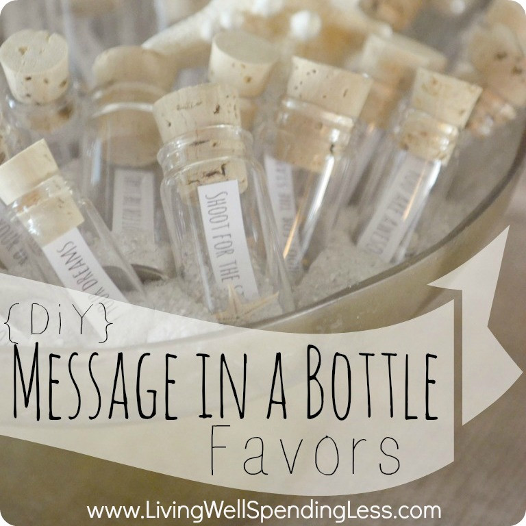DIY Wedding Party Favors
 DIY Message in a Bottle Party Favors