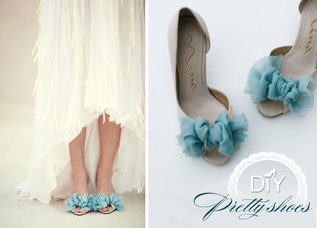 DIY Wedding Shoe
 DIY Pretty Shoes Green Wedding Shoes