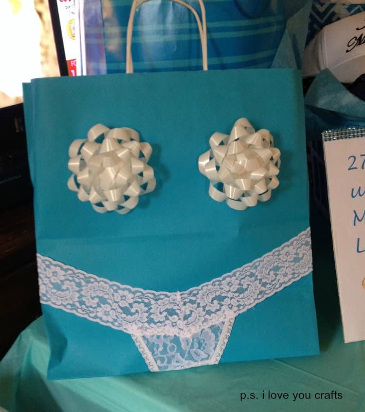 DIY Wedding Shower Gifts
 Fun DIY Bridal Shower Gift Bag P S I Love You Crafts