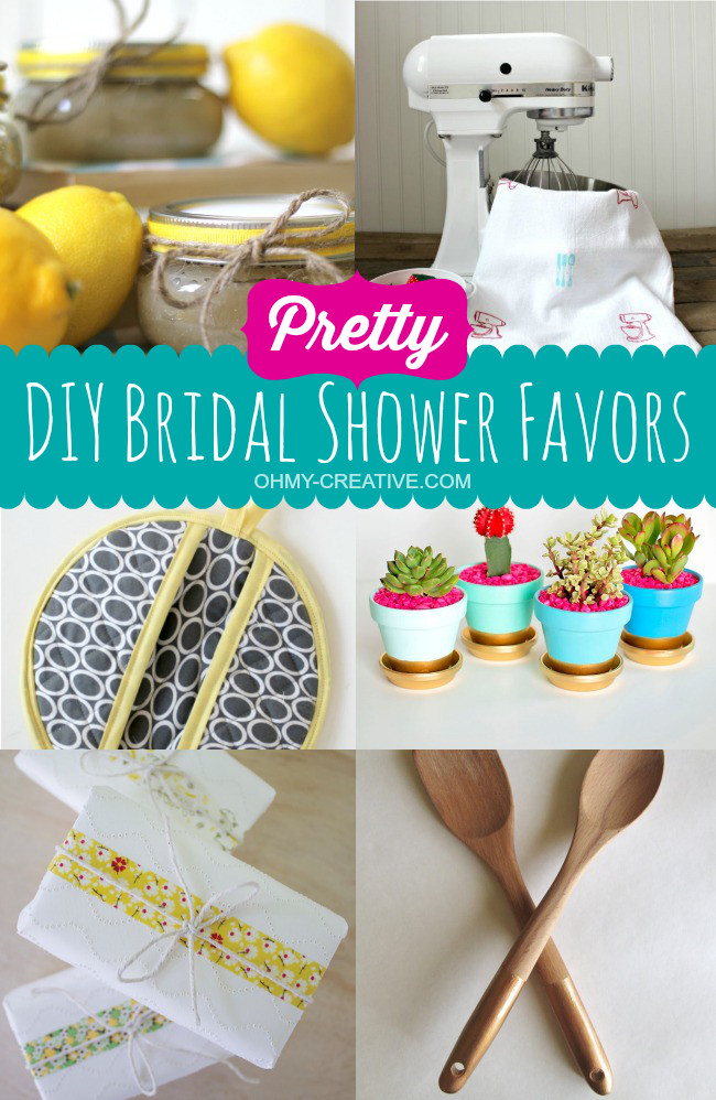 DIY Wedding Shower Gifts
 Pretty DIY Bridal Shower Favors Oh My Creative