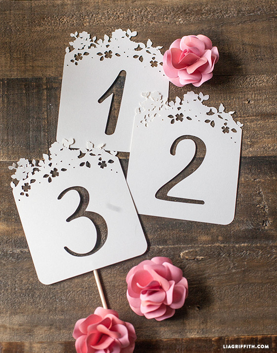 DIY Wedding Table Number
 DIY Wedding Table Numbers Lia Griffith