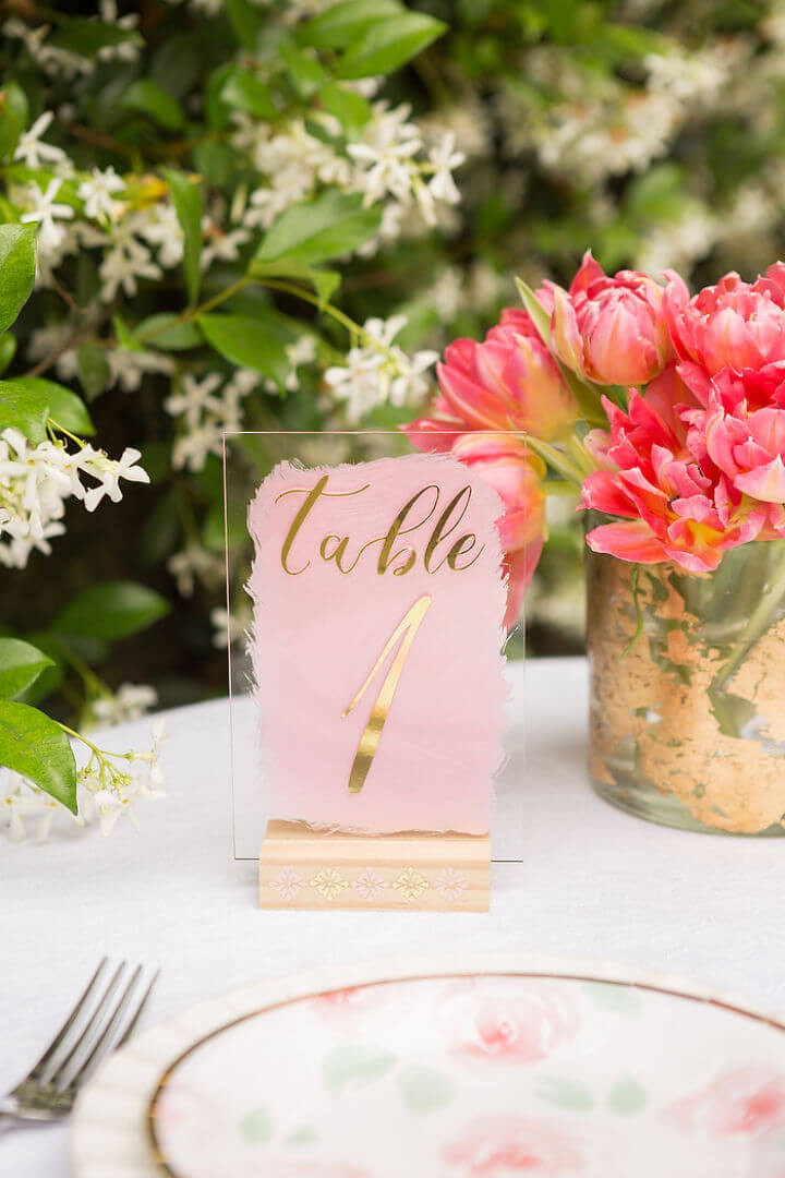 DIY Wedding Table Number
 25 Best DIY Wedding Table Numbers and Holders ⋆ DIY Crafts