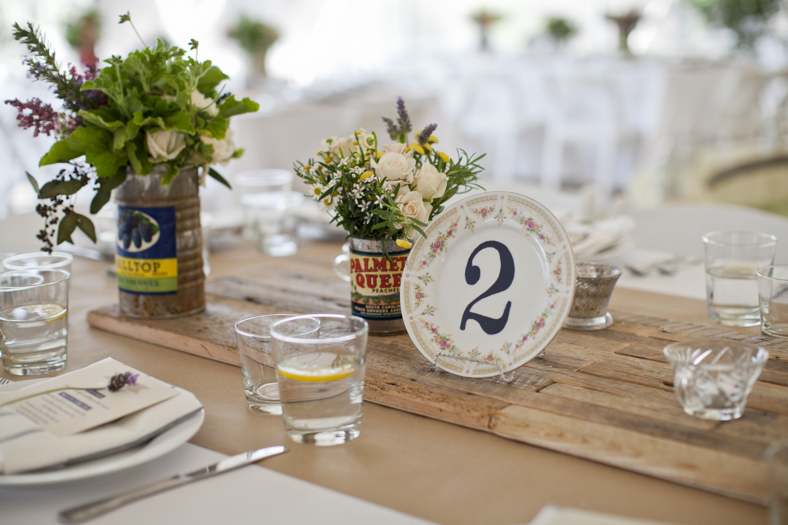 DIY Wedding Table Numbers
 Wedding DIY Ideas How to Make Stenciled Table Numbers