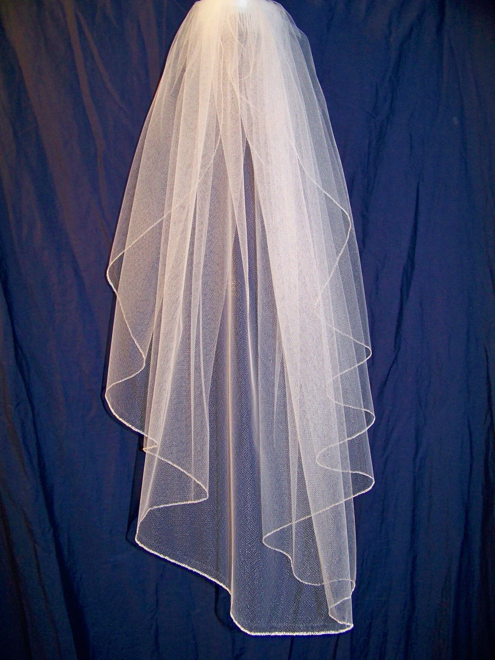 DIY Wedding Veil
 Step 2a Veil Shape