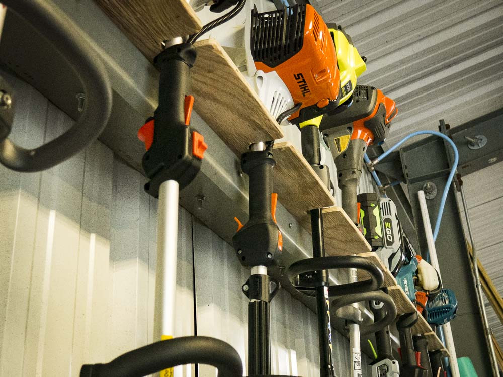 DIY Weed Eater Rack
 We Make a Homemade Trimmer Rack for the Shop or Garage