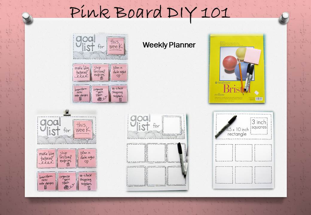 DIY Weekly Planner
 4 Steps to DIY a weekly planner