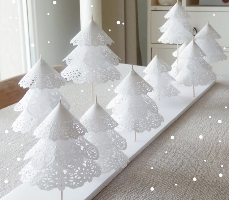 DIY White Christmas Decorations
 DIY Christmas Tree Decorations
