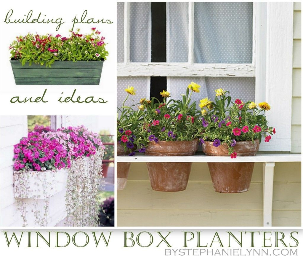 DIY Window Planter Boxes
 Ten DIY Window Box Planter Ideas with Free Building Plans