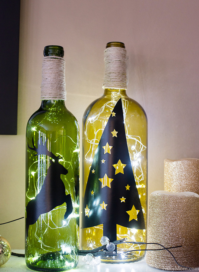 DIY Wine Bottle Decorating Ideas
 DIY Wine Bottle Holiday Decor