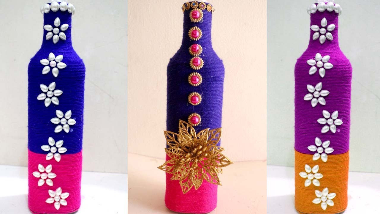 DIY Wine Bottle Decoration Ideas
 DIY wine bottle home decoration idea Empty wine bottle