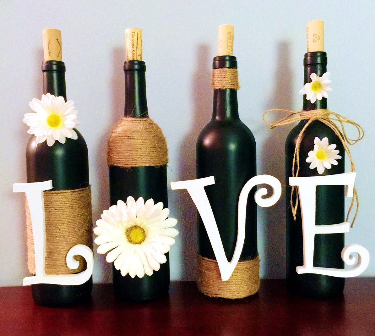 DIY Wine Bottle Decoration Ideas
 Dear Paradise DIY Wine Bottle Decoration