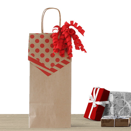 DIY Wine Gift Bags
 Make a last minute holiday t wine t bag