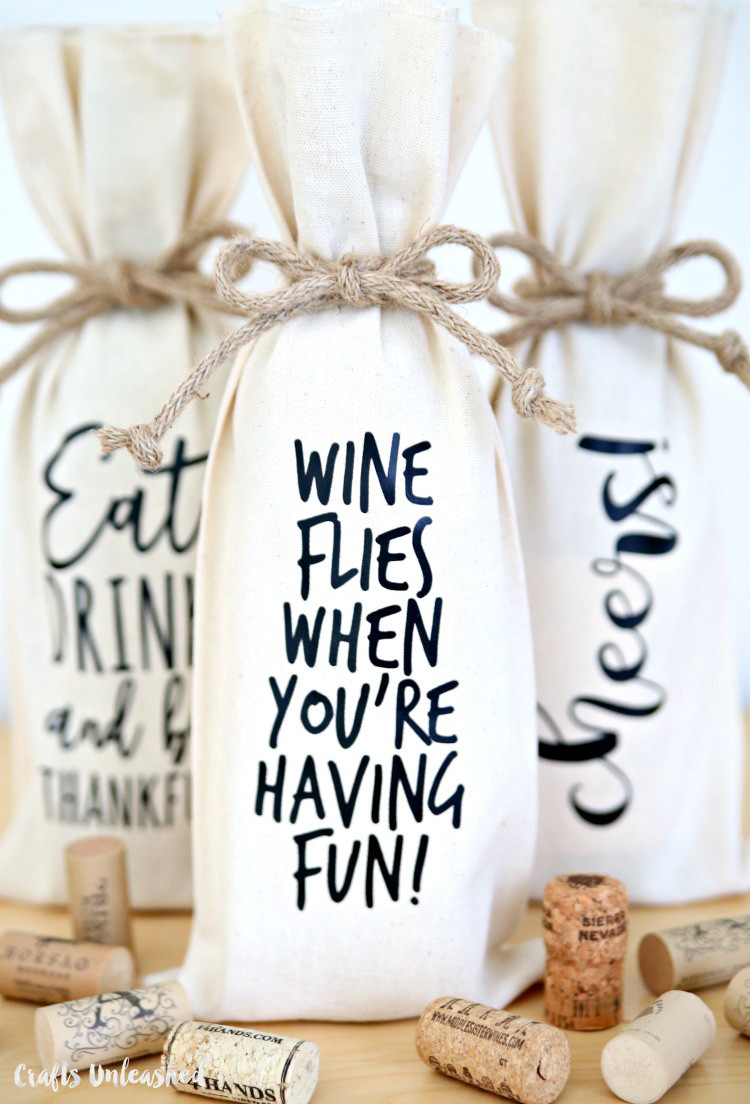 DIY Wine Gift Bags
 Wine Bag DIY Decorate Your Own Bottle Gift Bag Consumer