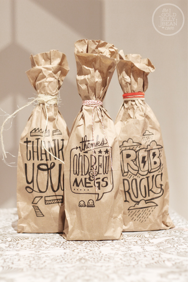 DIY Wine Gift Bags
 Personalized Wine Gift Bags A Free & Easy DIY