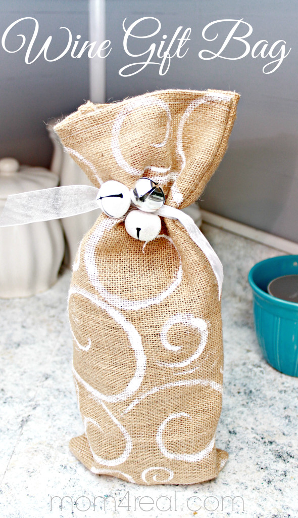 DIY Wine Gift Bags
 DIY Burlap Wine Gift Bag and Chocolate Wine Mom 4 Real