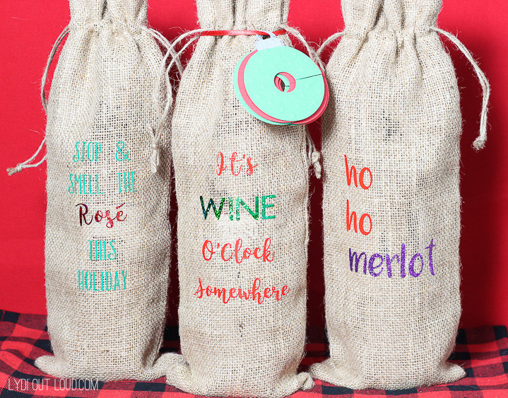 DIY Wine Gift Bags
 DIY Wine Gift Bags & Charms Tutorial Lydi Out Loud