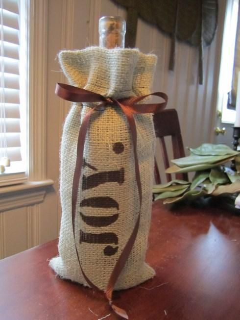 DIY Wine Gift Bags
 DIY wine t bags DIY Burlap wine bags LOVE THIS