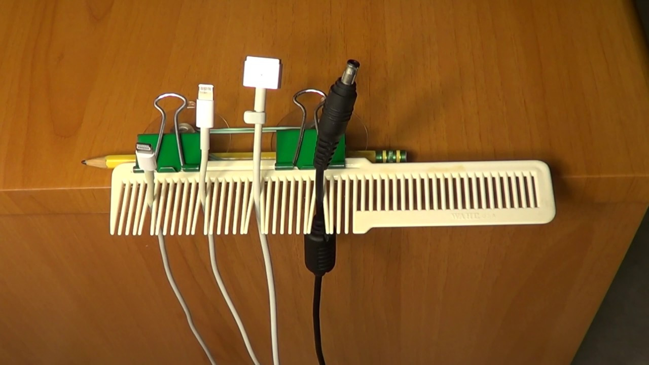 DIY Wire Organizer
 DIY Cable Holder & Organizer