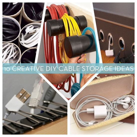 DIY Wire Organizer
 Roundup 10 DIY Cord and Cable Organizers