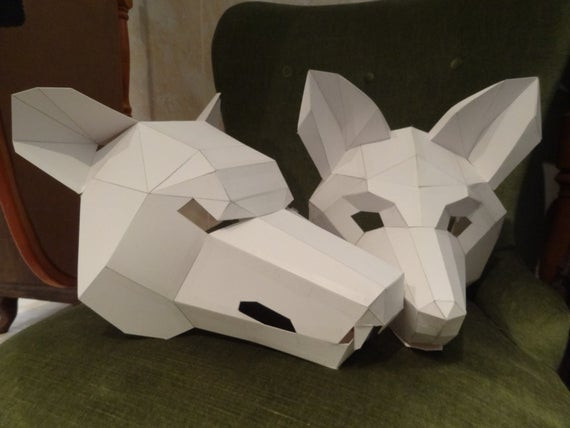 DIY Wolf Mask
 Make your own wolf mask fox mask Instant DIY