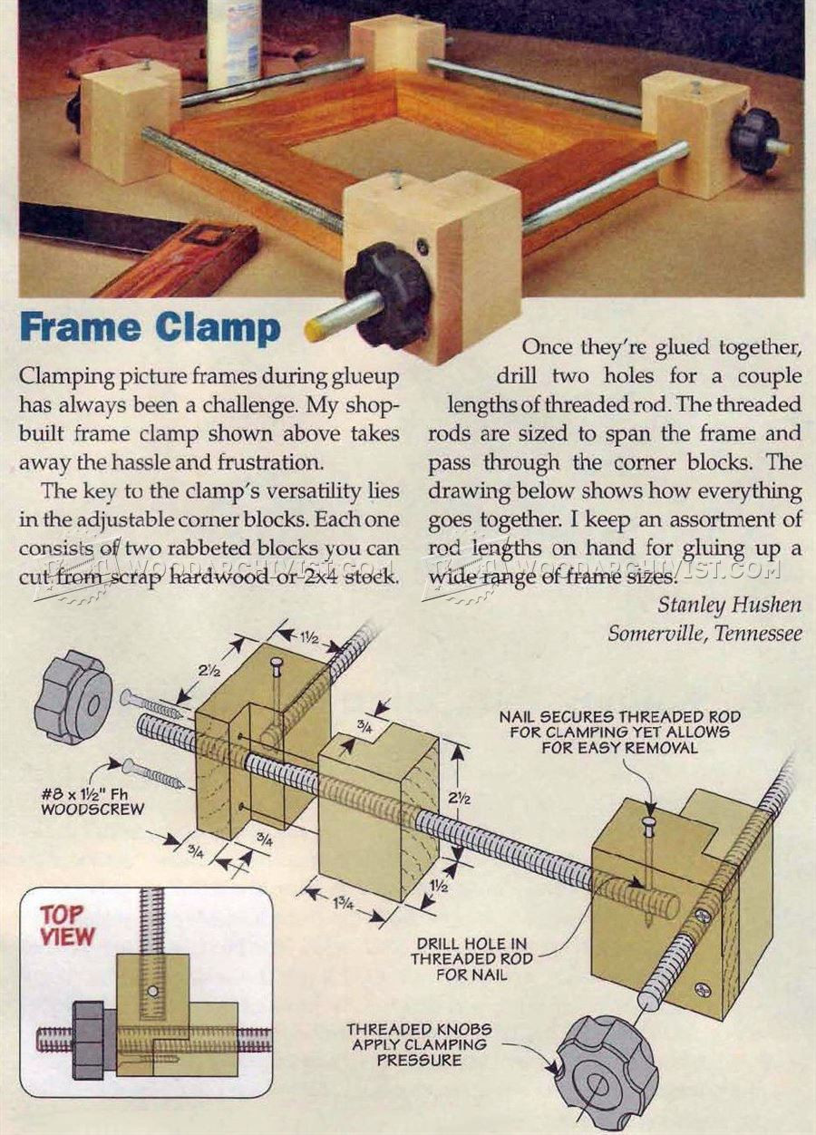 DIY Wood Clamps
 DIY Frame Clamp • WoodArchivist