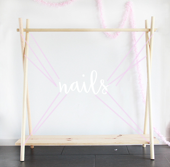 DIY Wood Clothes Rack
 A Bubbly Life DIY Wooden Clothing Rack in 10 Yes 10 Minutes