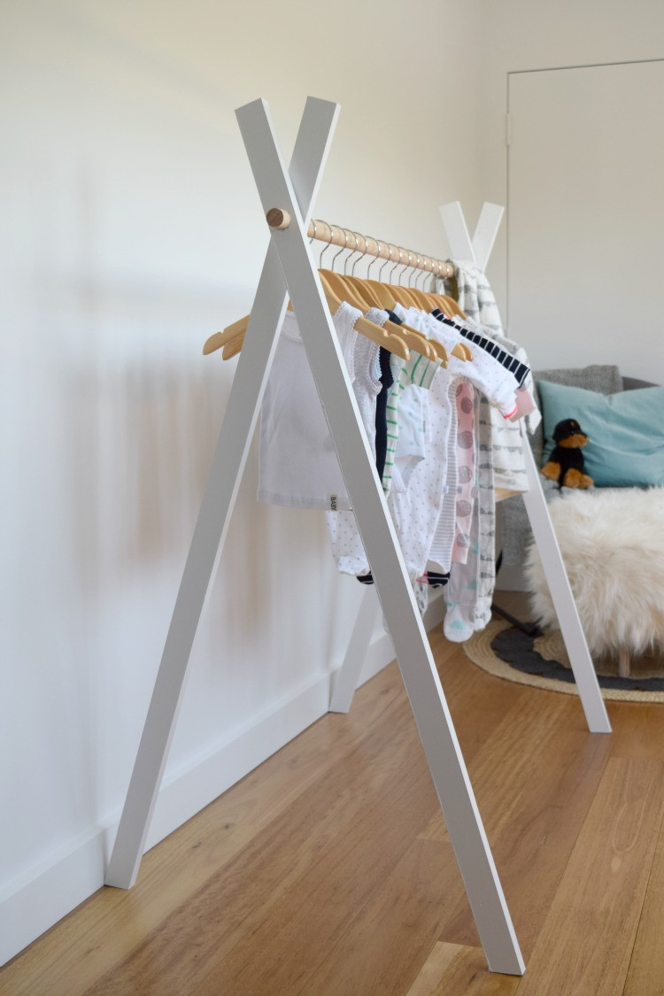 DIY Wood Clothes Rack
 23 Chic and Practical DIY Clothes Racks That Put Your