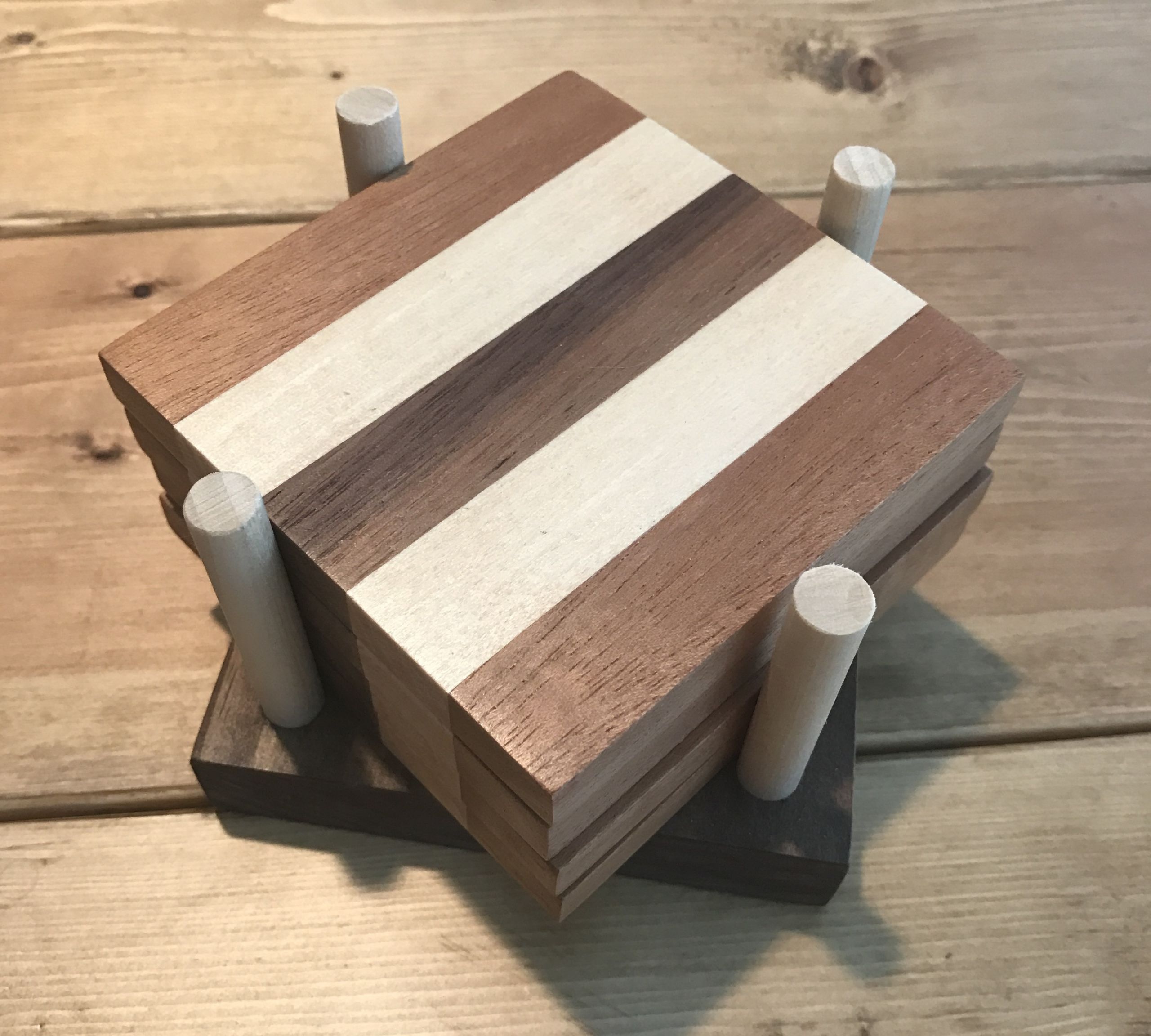 DIY Wood Coasters
 Wooden Coasters Chisel & Fork
