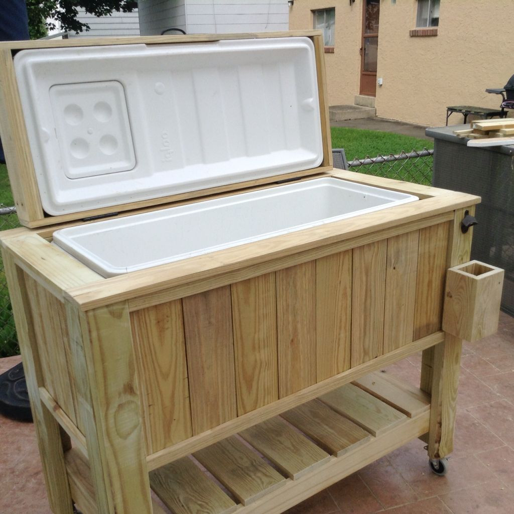 DIY Wood Cooler Box
 Pin by Kevin Whalen on Diy cooler box