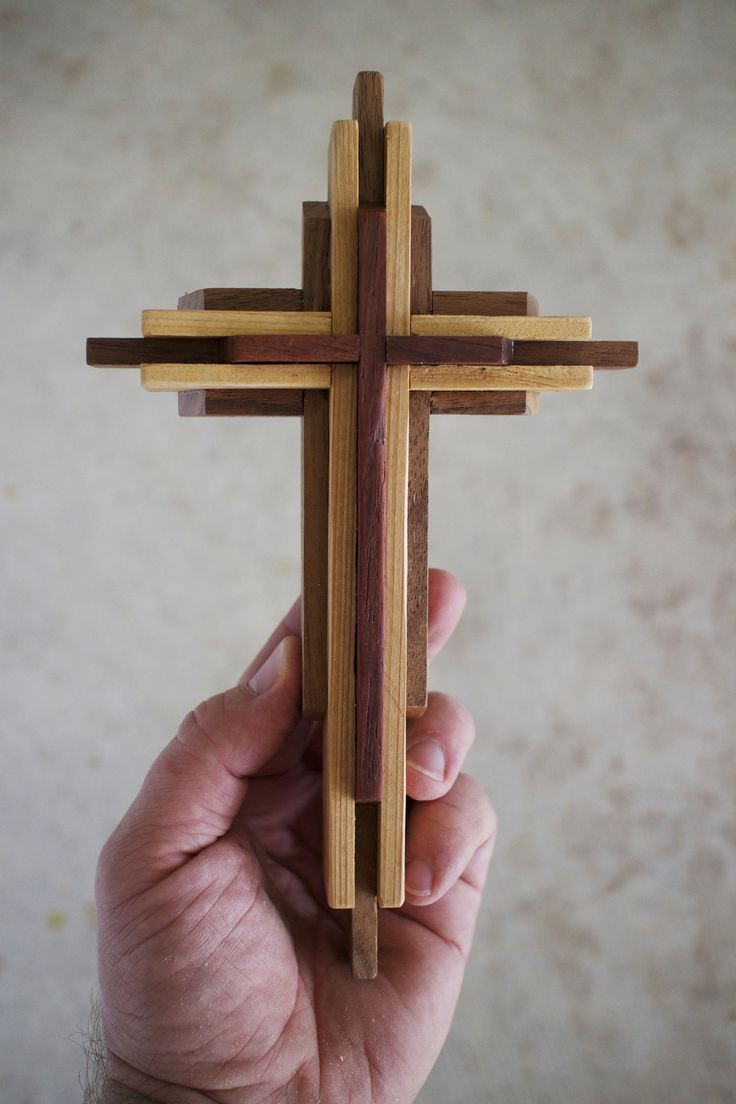 DIY Wood Crosses
 Wooden Cross 9 inches tall