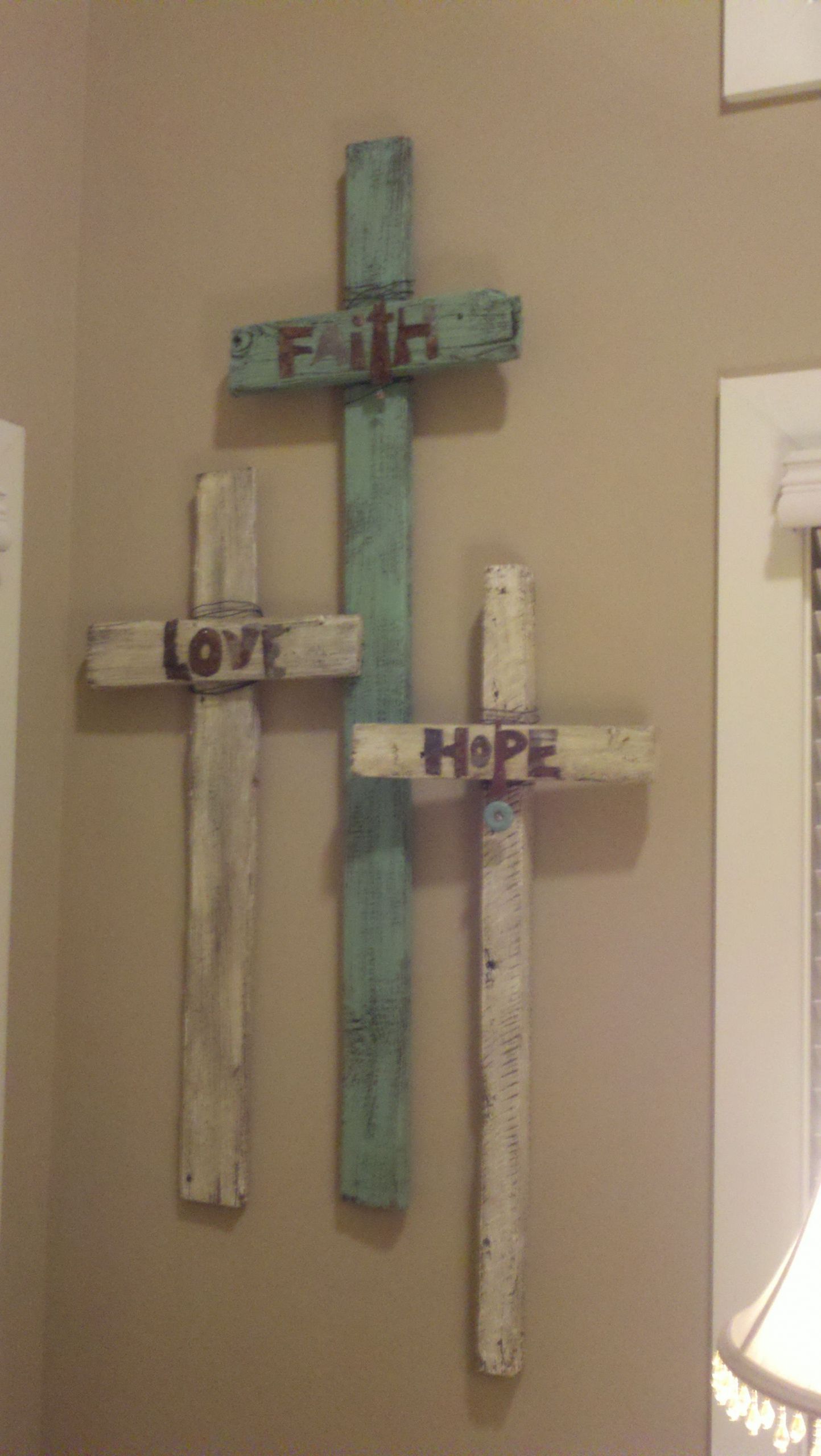 DIY Wood Crosses
 easy to DIY Melinda W W Duncan Wilson this would look