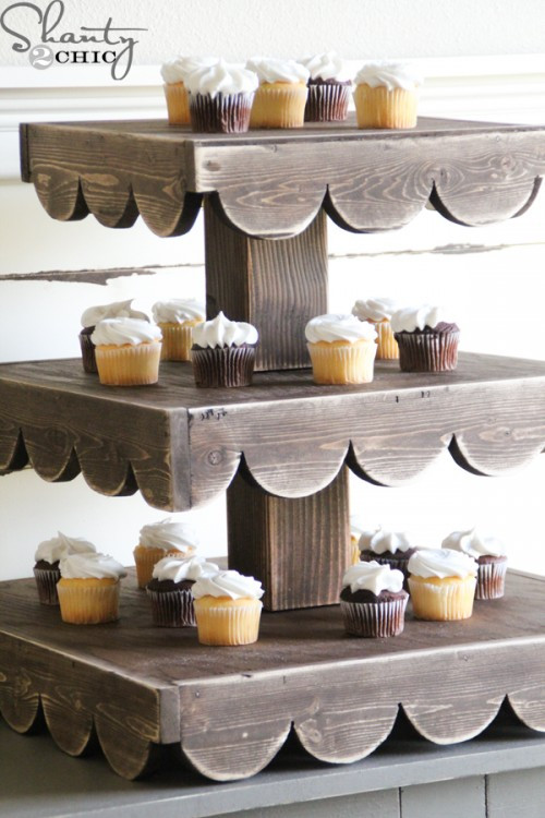 DIY Wood Cupcake Stand
 DIY Cupcake Stand And a Giveaway Shanty 2 Chic