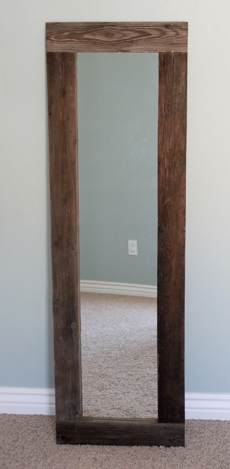 DIY Wood Framed Mirror
 creatively christy DIY Reclaimed Wood Framed Mirror