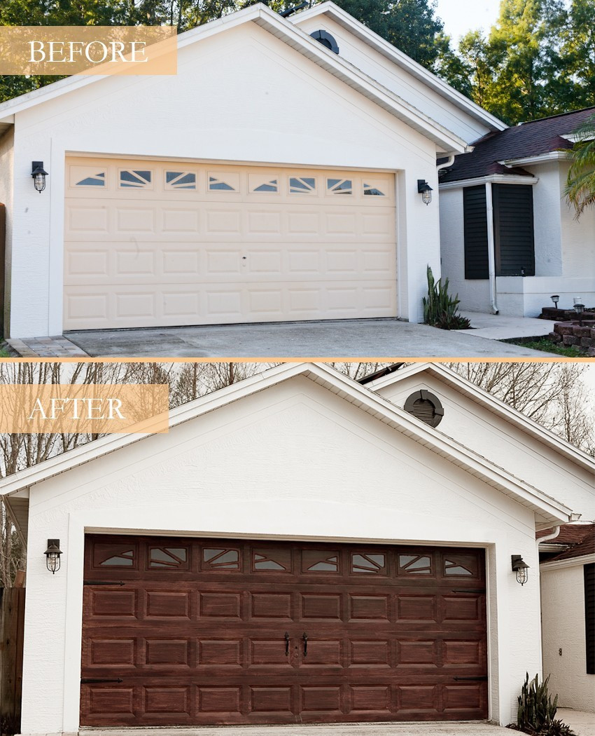 DIY Wood Garage Door
 DIY Garage Door Makeover with Gel Stain DIY