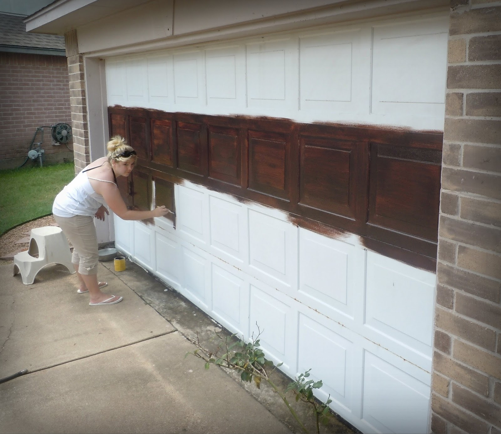 DIY Wood Garage Door
 Made To Love diy Faux Wooden Garage Door