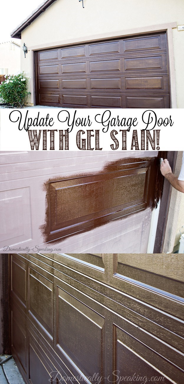 DIY Wood Garage Door
 Update Your Garage Door with Gel Stain Create a Faux Wood