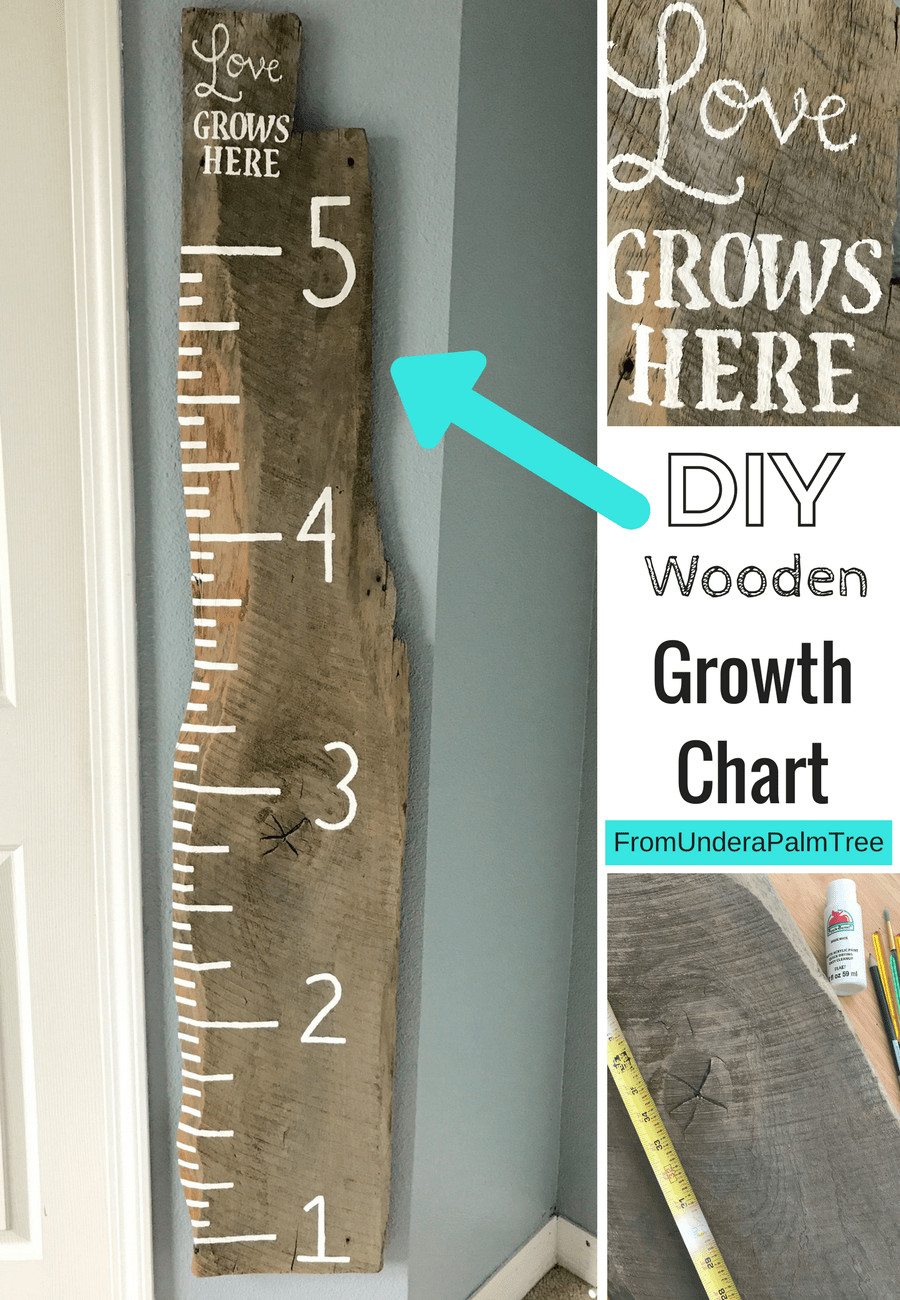 DIY Wood Growth Chart
 DIY Wooden Growth Chart